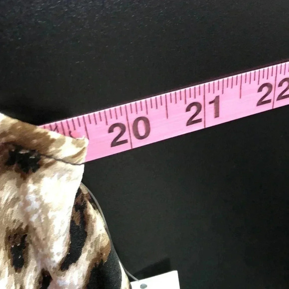 NY&Co. V-neck,spaghetti strap,long flowy, asymmetrical tank top,animal print  XS - Picture 9 of 12